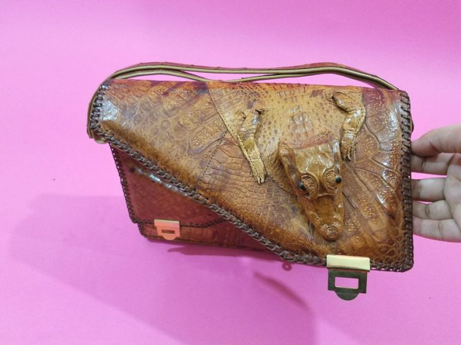 betsey johnson alligator purse