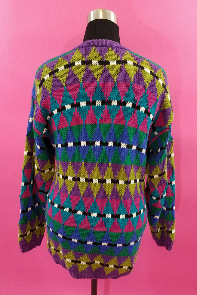 B.G. Basics Colorful Sweater Back